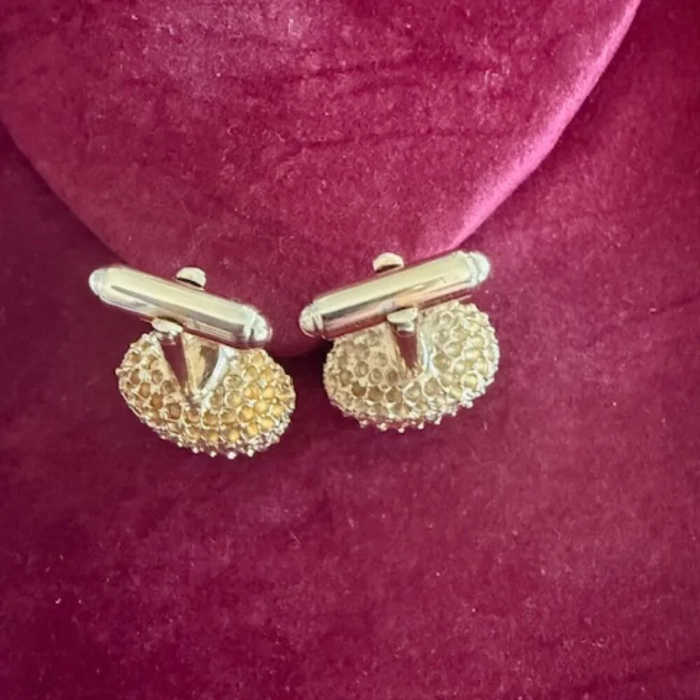 anson green and gold cufflinks